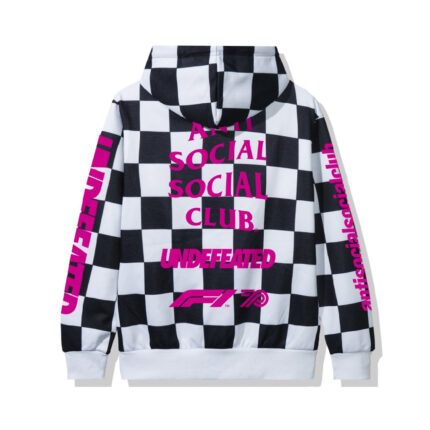 Anti Social Social Club UNDFTD X F1 Hoodie - Checkered