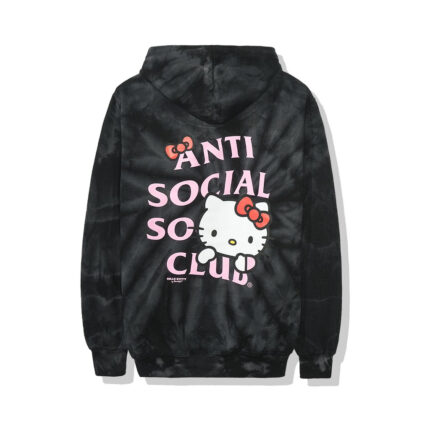 Anti Social Social Club x Hello Kitty Hoodie (FW19) - Black Tie Dye