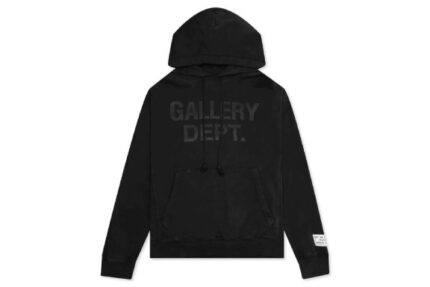 Gallery Dept. Centered Logo Hoodie - Black