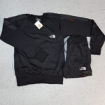 The North Face 2 Panel Cotton Tracksuit Grey black 7 700x700