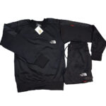 The North Face 2 Panel Cotton Tracksuit – Black