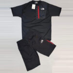 The North Face Printed Logo T shirt Tracksuit – Black 3 700x700