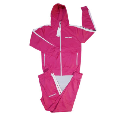Palm Angels Streatwear Zip Up Tracksuit – Pink 1